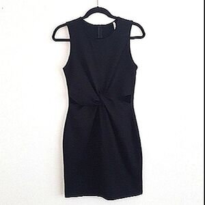 2/$35 CEFIAN Bodycon mini dress-sleeveless stretch knit Like NEW Sz L